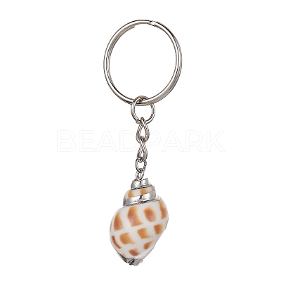 Natural Sea Shell Keychain KEYC-JKC00596-1