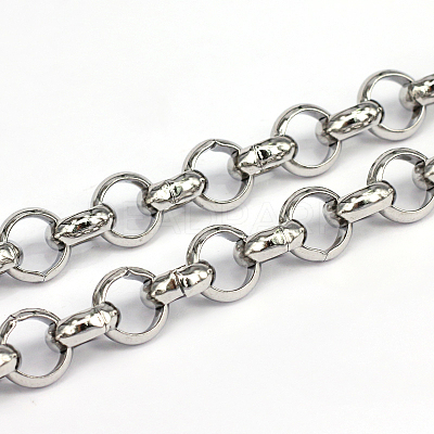 Tarnish Resistant 304 Stainless Steel Rolo Chains CHS-L001-28-12mm-1