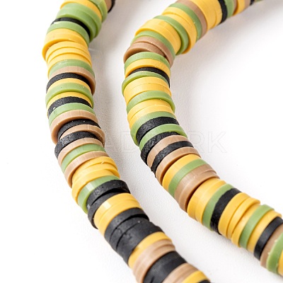 Handmade Polymer Clay Beads Strands CLAY-R089-6mm-T02B-29-1