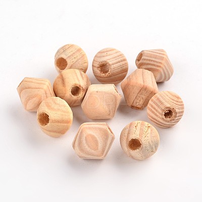 Unfinished Wood Beads X-WOOD-Q012-03B-LF-1