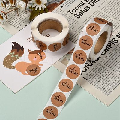 1 Inch Thank You Stickers X-DIY-L028-A26-1
