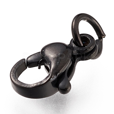 304 Stainless Steel Lobster Claw Clasps Ion Plating(IP) STAS-G240-01B-EB-1