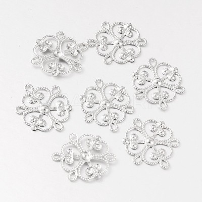 Flower 316 Surgical Stainless Steel Filigree Joiners X-STAS-M256-04-1