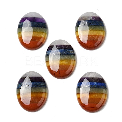 Chakra Natural Mixed Gemstone Cabochons G-F724-01D-1