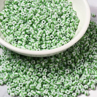 6/0 Opaque Colours Seep Glass Seed Beads SEED-F003-04A-06-1