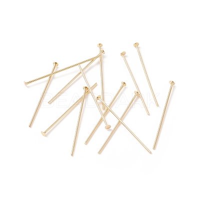 Brass Flat Head Pins KK-WH0058-03B-G02-1