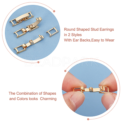20 Sets Eco-Friendly Brass Watch Band Clasps KK-DC0001-63-1