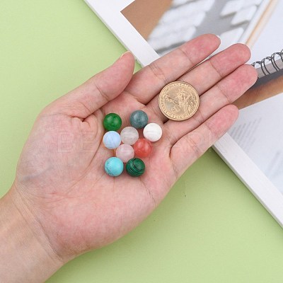Natural & Synthetic Mixed Stone Beads X-G-S117-12mm-M-1