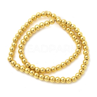 Electroplate Glass Beads Strands EGLA-F166-01B-G-1