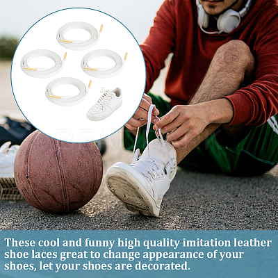 Imitation Leather Shoe Laces FIND-WH0110-387A-1