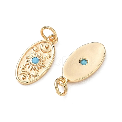 SHEGRACE Brass Micro Pave Cubic Zirconia Pendants XGRQ4G867-550G-1