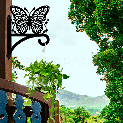 Iron Hanging Plant Hanger Bracket HJEW-WH0095-038-1