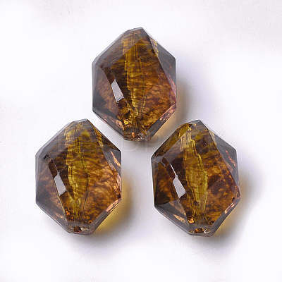 Acrylic Beads X-OACR-T006-181-1