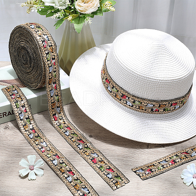 Polyester Embroidery Paillette Ribbon OCOR-WH20003-39A-1