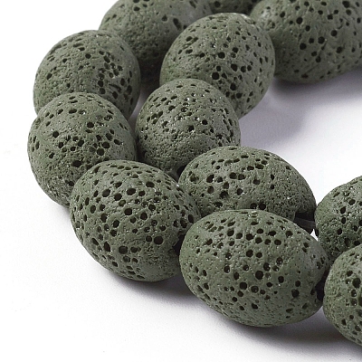 Natural Lava Rock Beads Strands G-F671-03B-15-1