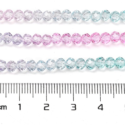 Transparent Painted Glass Beads Strands DGLA-A034-T3mm-A10-1