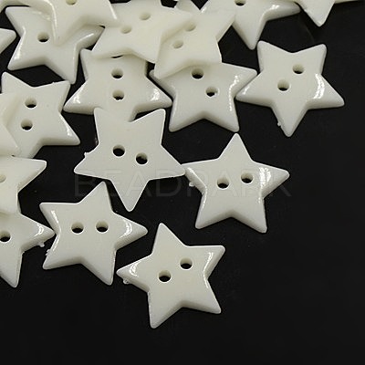 Acrylic Sewing Buttons X-BUTT-E070-A-01-1