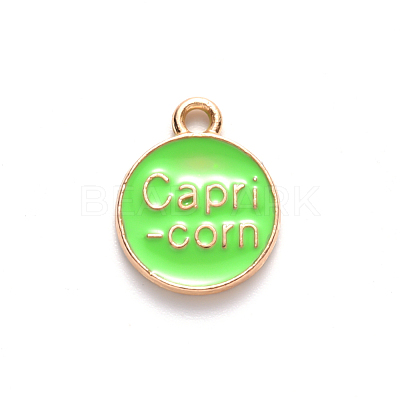 Alloy Enamel Pendants X-ENAM-S124-01B-06E-1