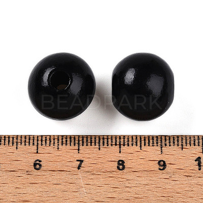 Painted Natural Wood Beads X-WOOD-A018-16mm-20-1