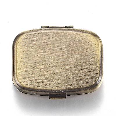 2 Compartmennts Iron Pill Box CON-H013-02AB-1