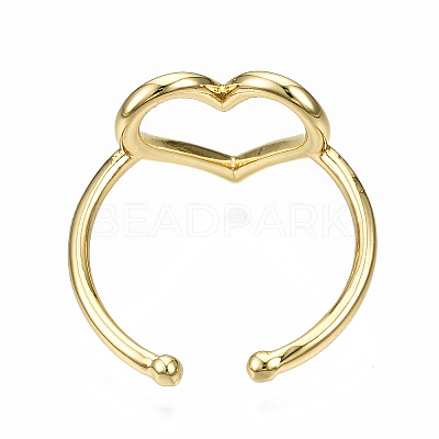Brass Cuff Rings X-RJEW-N035-040-NF-1