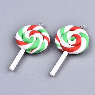 Handmade Polymer Clay Charms CLAY-T016-80A-1