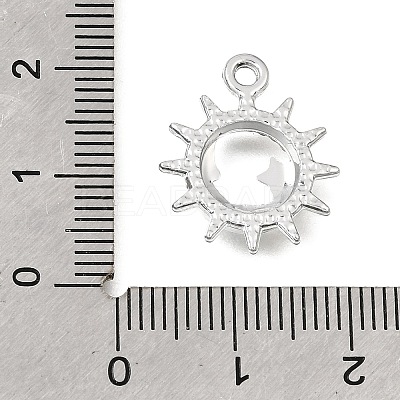 UV Plating Alloy Crystal Rhinestone Pendants RB-CBAD37D-11P-1