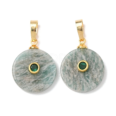 Natural Amazonite Pendants G-P628-03G-06-1