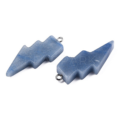 Dyed & Heated Natural Blue Aventurine Pendants G-N332-53-A05-1