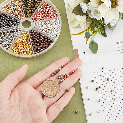 1440 pcs 8 Style Iron Beads IFIN-AR0001-20-1
