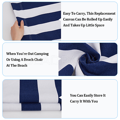 Stripe Chair Cloth Canvas AJEW-WH20002-25A-02-1