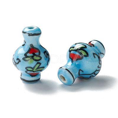 Handmade Porcelain Beads PORC-I013-01A-1