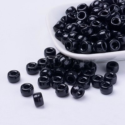 Halloween Theme Opaque Acrylic European Beads PL338-M-1