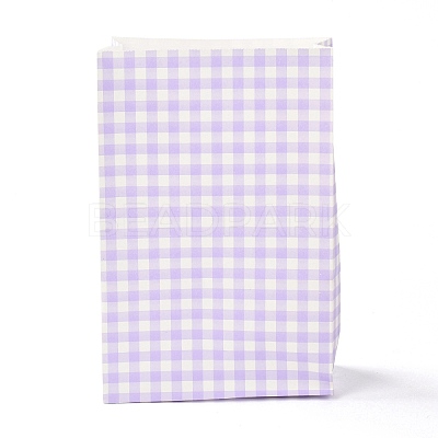 Rectangle with Tartan Pattern Paper Bags LS-CARB-Z001-01A-1