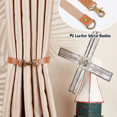Leather Curtain Tiebacks AJEW-GF0005-05D-1