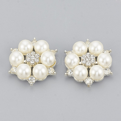 Alloy Rhinestone Flat Back Cabochons RB-S048-19S-1