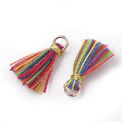 Polycotton(Polyester Cotton) Tassel Pendant Decorations FIND-S281-01-1