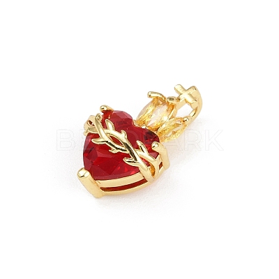 Brass Glass Pendants KK-R226-03G-02-1