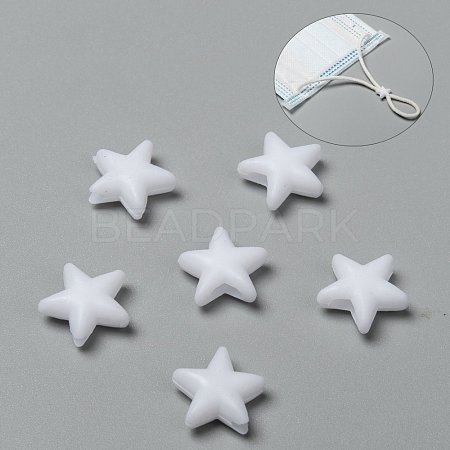 Star PVC Plastic Cord Lock for Mouth Cover KY-D013-01A-1