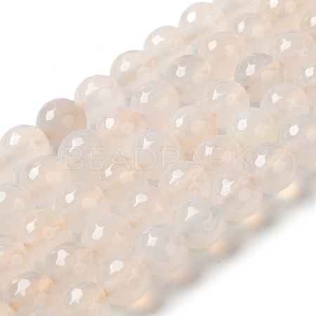 Dyed & Heated Natural Agate Beads Strands G-P539-D01-03-1