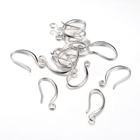 Brass Earring Hooks KK-R037-14P-1