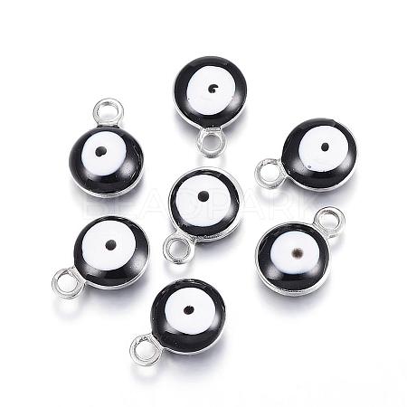 304 Stainless Steel Enamel Charms STAS-G122-24D-1