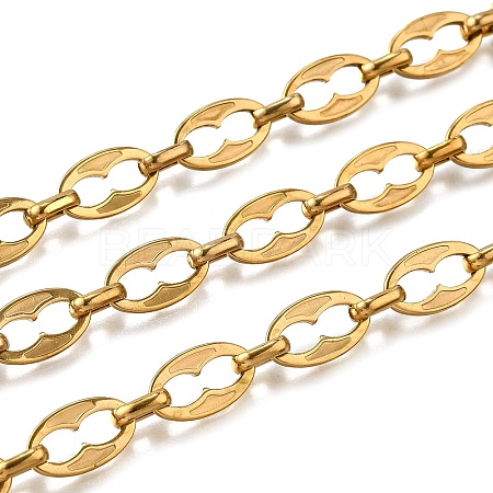 Ion Plating(IP) 304 Stainless Steel Oval Link Chains CHS-S012-11G-1