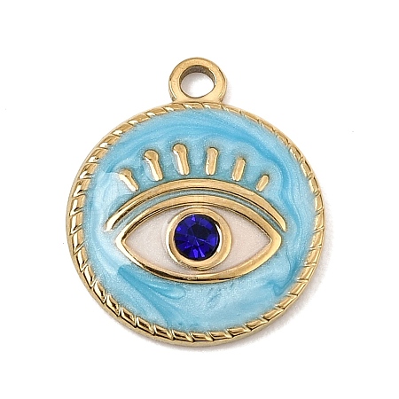 304 Stainless Steel Enamel Pendants SA-CBAA487-33G-1