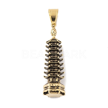 304 Stainless Steel Big Pendants STAS-K283-29AG-1
