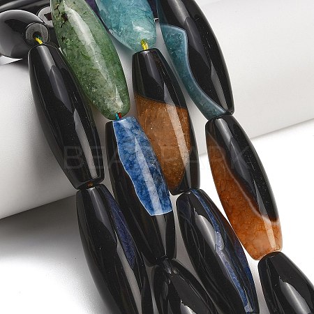 Natural Agate Beads Strands G-L654-G20-01C-1