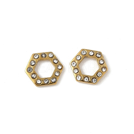 304 Stainless Steel Rhinestone Cabochons STAS-A057-04G-B02-1