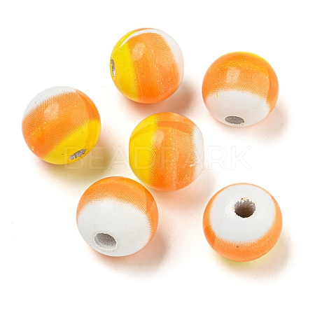 Halloween Series Wood European Beads WOOD-U002-01A-1