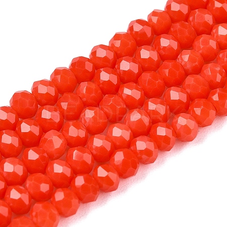 Opaque Solid Color Imitation Jade Glass Beads Strands EGLA-A044-P3mm-D21-1