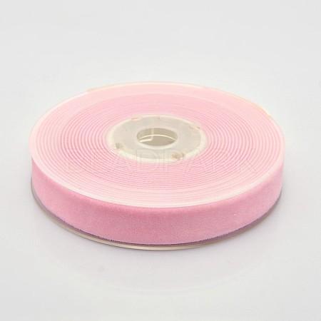 Polyester Velvet Ribbon for Gift Packing and Festival Decoration SRIB-M001-15mm-123-1